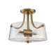 Hollister lampa sufitowa 2xE27 szczotkowany mosiądz Elstead Lighting