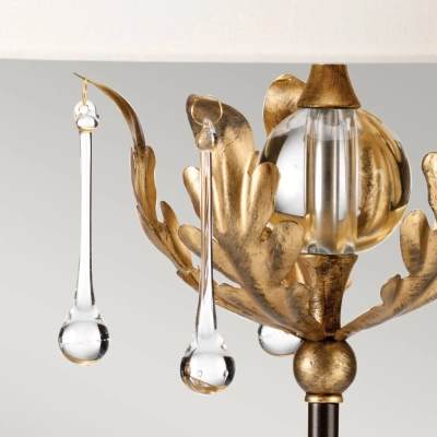 Amarilli lampa stołowa 1xE27 brązowa złota patyna