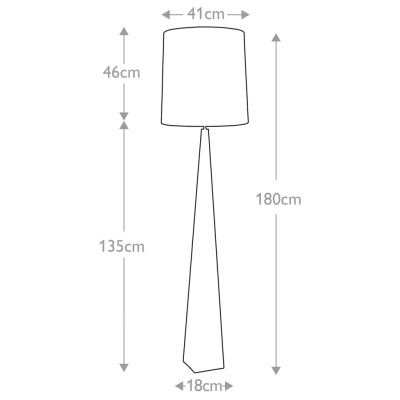 Ascent lampa podłogowa 1xE27 polerowany nikiel