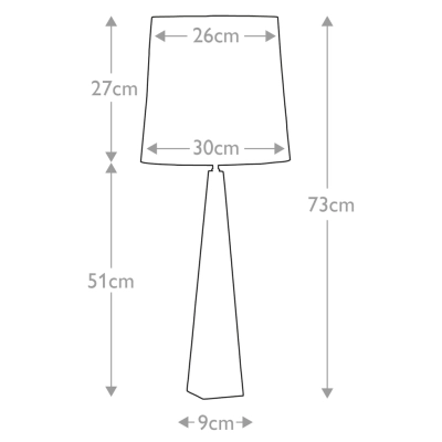 Ascent lampa stołowa 1xE27 czarna