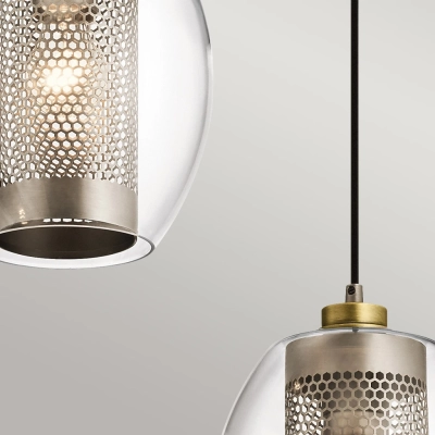 Asher II lampa wisząca 3xE27 antyczny pewter
