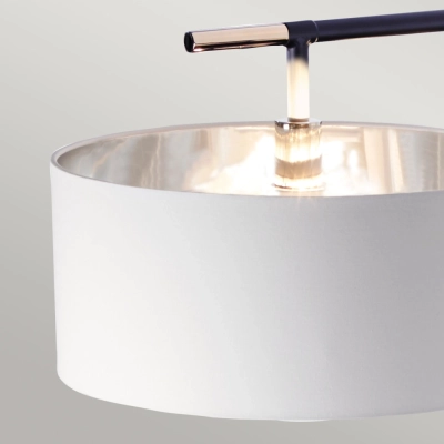Balance lampa podłogowa 1xE27 czarny polerowany nikiel