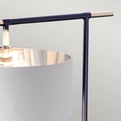 Balance lampa podłogowa 1xE27 czarny polerowany nikiel