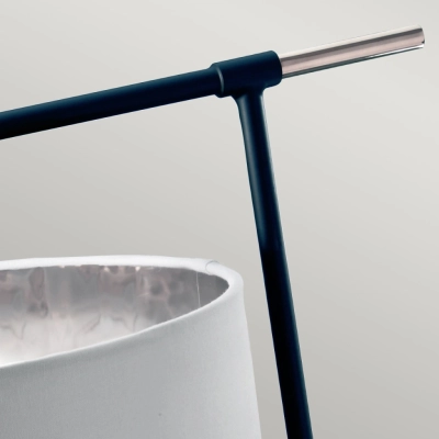 Balance lampa stołowa 1xE27 czarna polerowany nikiel