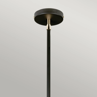 Balance lampa wisząca 1xE27 czarna polerowany nikiel