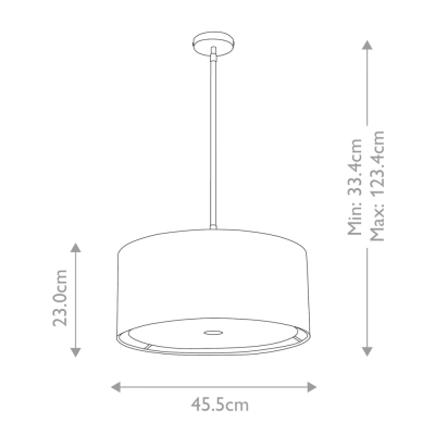 Balance lampa wisząca 1xE27 czarna polerowany nikiel