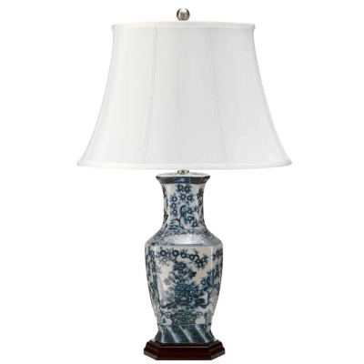 Blue Hex lampa stołowa 1xE27 niebieskie biel
