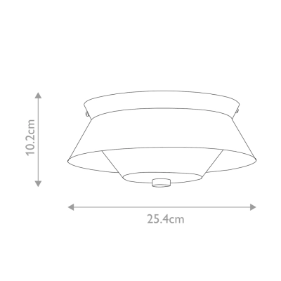 Bowtie IP44 lampa sufitowa 2xE14 matowa czerń