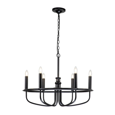 Capitol Hill żyrandol 6 x E14 KL-CAPITOL-HILL6-BLK Elstead Lighting