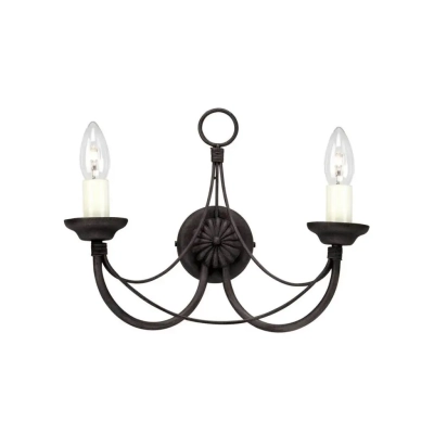 Carisbrooke kinkiet 2 x E14 CB2-BLACK Elstead Lighting