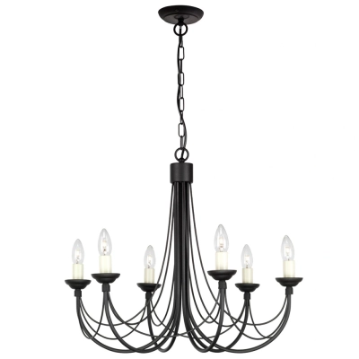 Carisbrooke żyrandol 6 x E14 CB6-BLACK Elstead Lighting