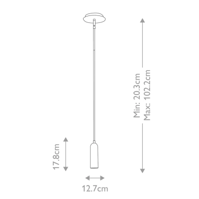 Dax lampa wisząca LED 8W 320lm 3000K stary mosiądz
