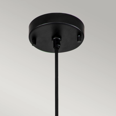 Etoile lampa wisząca 1xE27 matowa czerń płatki złota