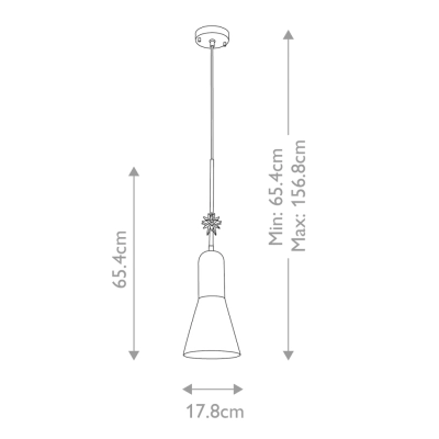 Etoile lampa wisząca 1xE27 matowa czerń płatki złota