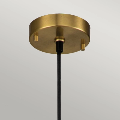 Etoile lampa wisząca 1xE27 postarzany mosiądz płatki złota