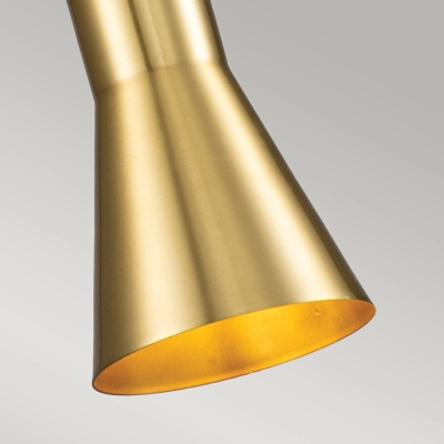 Etoile lampa wisząca 1xE27 postarzany mosiądz płatki złota