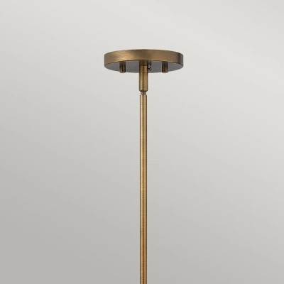 Fulton lampa wisząca 1xE27 brązowa mosiądz