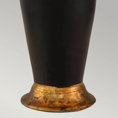 Gallier lampa stołowa 1xE27 czarna złota