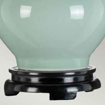 Harbin lampa stołowa 1xE27 seledynowa
