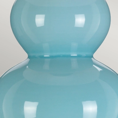 Harbin lampa stołowa 1xE27 jasnoniebieska