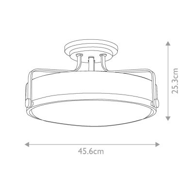 Harper lampa sufitowa 3xE27 polerowany chrom