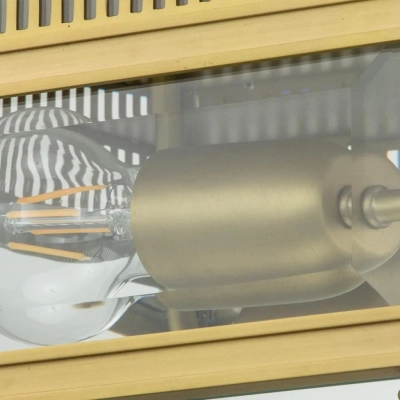 Holborn IP44 lampa sufitowa 2xE27 szczotkowany mosiądz