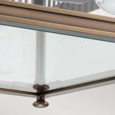 Holborn IP44 lampa sufitowa 2xE27 ciemnobrązowa