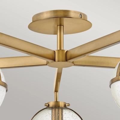 Hollis IP44 lampa sufitowa 5xE14 stary mosiądz