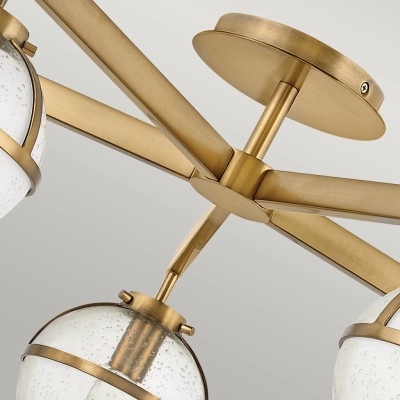 Hollis IP44 lampa sufitowa 5xE14 stary mosiądz