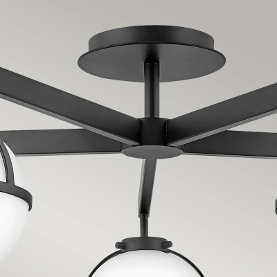 Hollis IP44 lampa sufitowa 5xE14 czarna