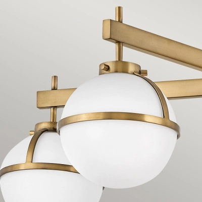 Hollis IP44 lampa sufitowa 5xE14 stary mosiądz