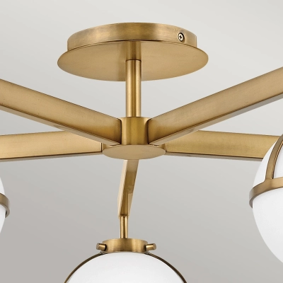 Hollis IP44 lampa sufitowa 5xE14 stary mosiądz