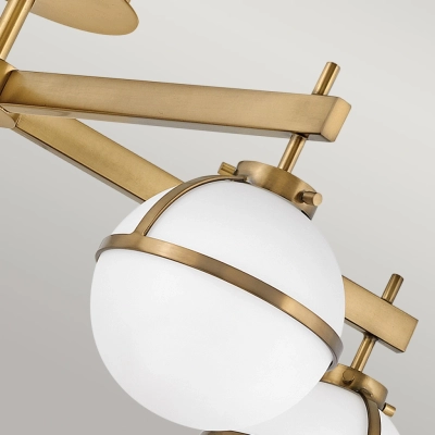 Hollis IP44 lampa sufitowa 5xE14 stary mosiądz