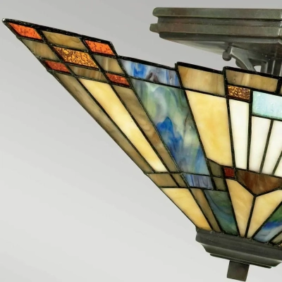 Inglenook lampa sufitowa 2xE27 ciemny brąz