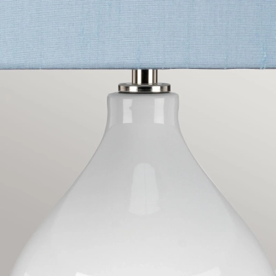 Isla lampa stołowa 1xE27 polerowany nikiel