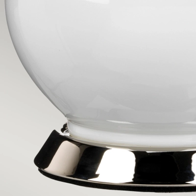Isla lampa stołowa 1xE27 polerowany nikiel