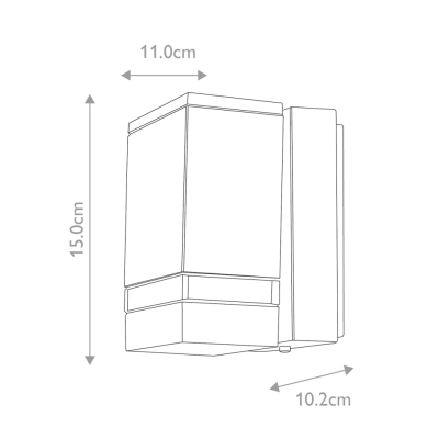 Jannik IP44 kinkiet LED 3,8W 120lm 3000K grafitowy