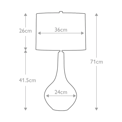 Job lampa stołowa 1xE27 metaliczna brąz