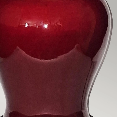 Oxblood lampa stołowa 1xE27 czerwona
