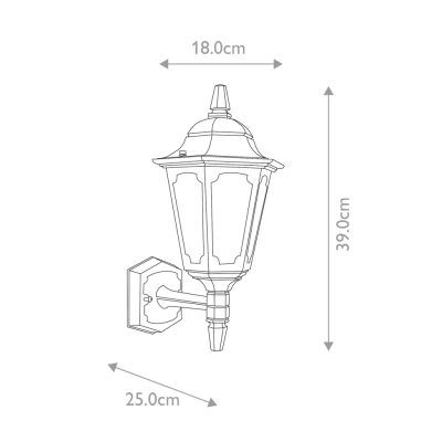 Parish Mini IP44 kinkiet 1xE27 czarny