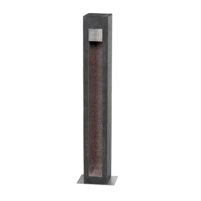 Parkstone IP55 słupek ogrodowy LED 6W 650lm 3000K bazalt stal nierdzewna