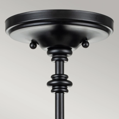 Pickering Lane lampa sufitowa 3xE14 czarna