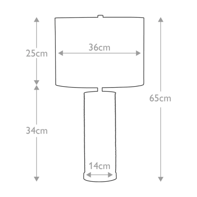 Ripple lampa stołowa 1xE27 biała