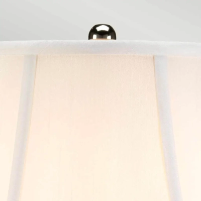 Silverthistle lampa stołowa 1xE27 biała srebrna