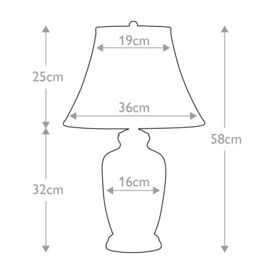Silverthistle lampa stołowa 1xE27 biała srebrna