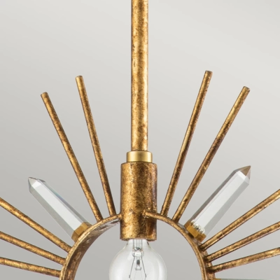 Sun King lampa wisząca 1xE27 płatki złota