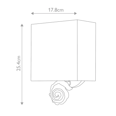 Swirl kinkiet 1xE27 płatki złota