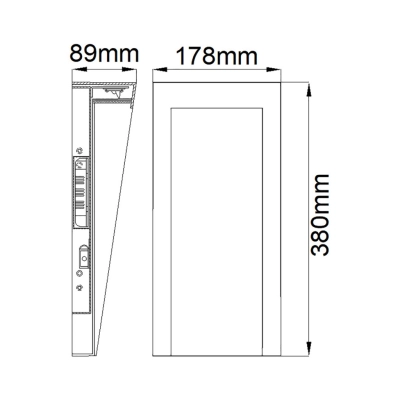 Taper IP44 kinkiet LED 8W 650lm 3000K teksturowana czerń