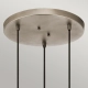 Asher II lampa wisząca 3xE27 antyczny pewter