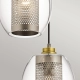 Asher II lampa wisząca 3xE27 antyczny pewter